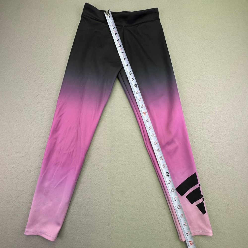adidas Gradient Black and Pink Leggings - Picture 3 of 8
